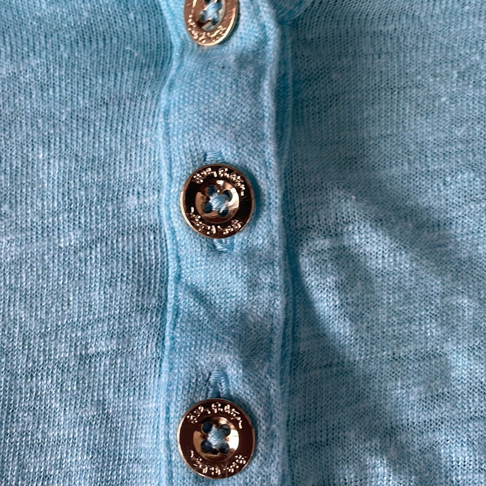 Lilly Pulitzer shirt size medium with gold accents. - Picture 3 of 4